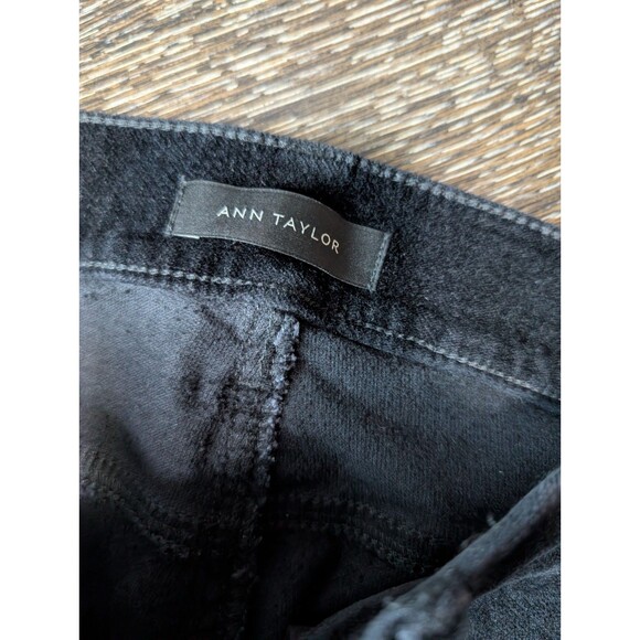 Ann Taylor LOFT Black Velvet Pants Size 10 - Picture 2 of 8